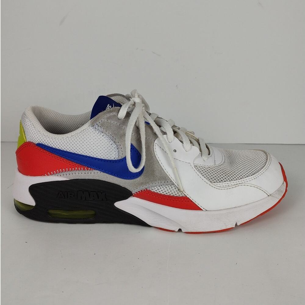 Nike Air Max Excee CD6894-101 White Blue Red Shoes youth 5.5 / womens 7.5